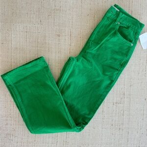 Topshop Kort Jeans 28x30 Kelly Green Size 6